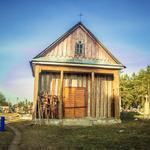 Кладбище католическое: часовня (Ивенец), февраль 2016