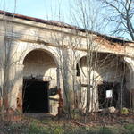 Усадьба Обуховичей: амбар (Великая Липа), ноябрь 2013