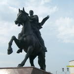 Памятник Всеславу Чародею (Полоцк), август 2010