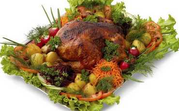 Птица домашняя жареная